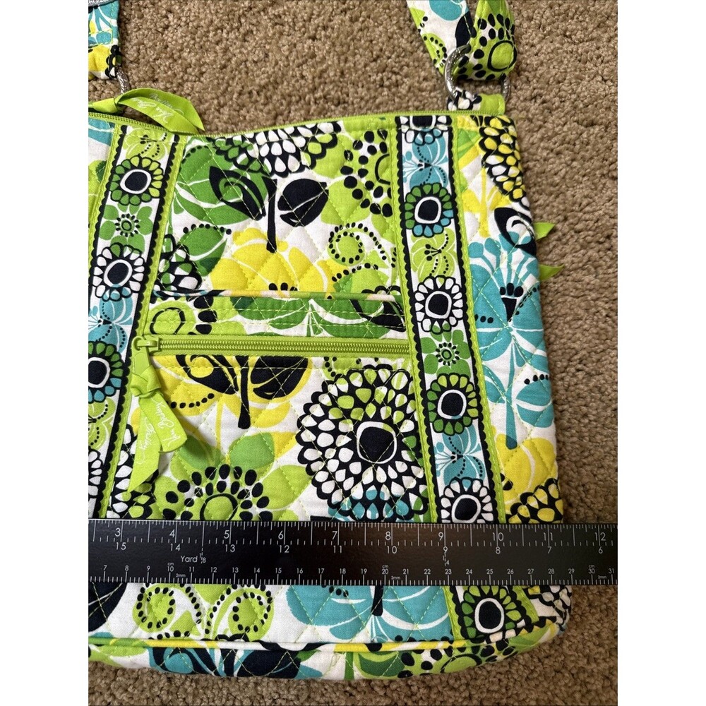 Vera Bradley Quilted Women's Lime Hipster Crossbody Bag & Matching Wallet Summer - Picture 4 of 13